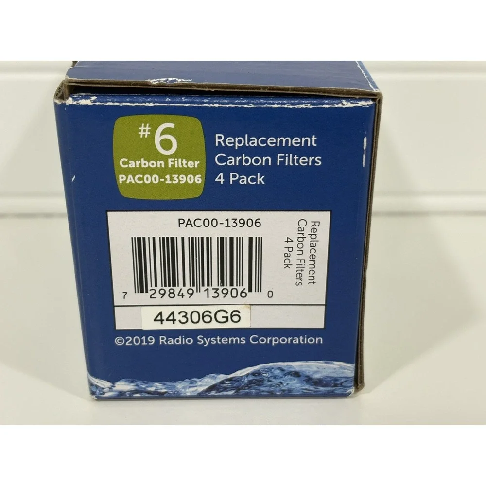 NEW 4 Pack PetSafe Drinkwell Replacement Carbon Filters #6 PAC00-13906 For Water